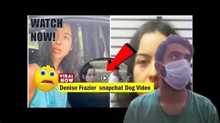 Watch Denise Frazier Dog Snapchat Leaked On Social Media The Talks Today ·